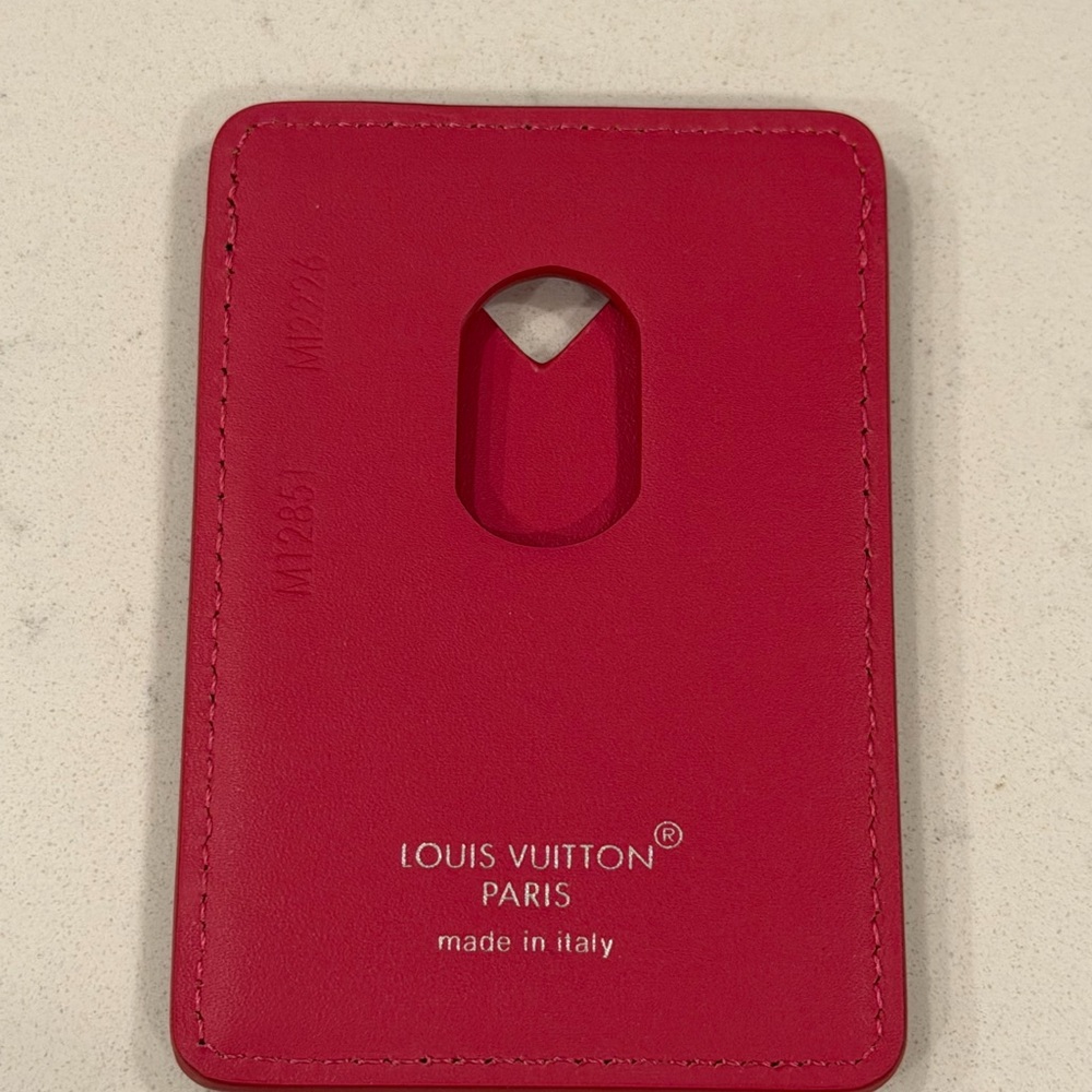 Like new Louis Vuitton Pink and Brown magnetic Card Holder LV - Picture 3 of 4